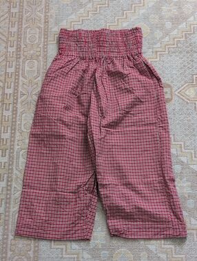 Caron Callahan Nora Pants in Red Micro Plaid